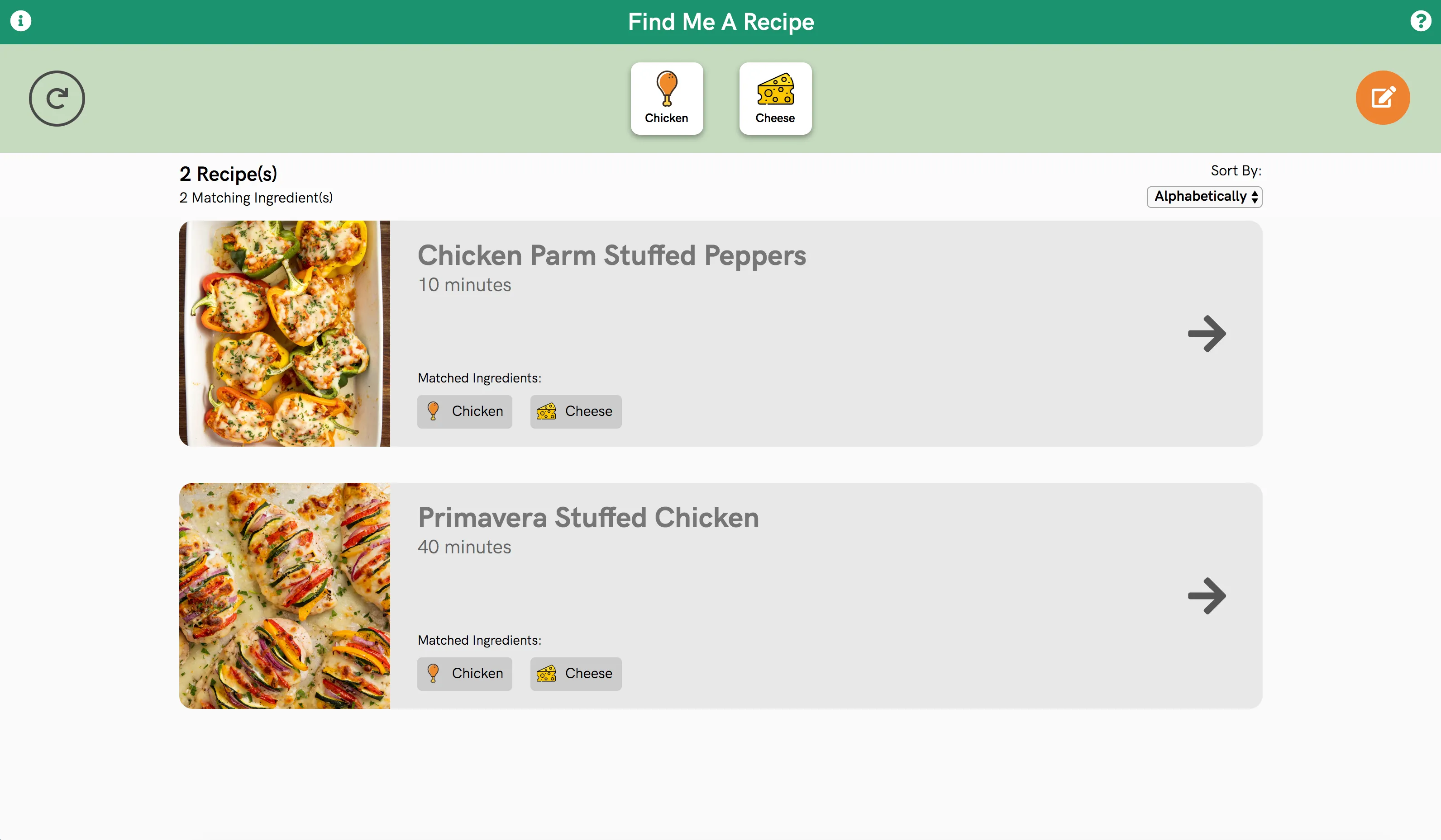 Find Me A Recipe screenshot 3