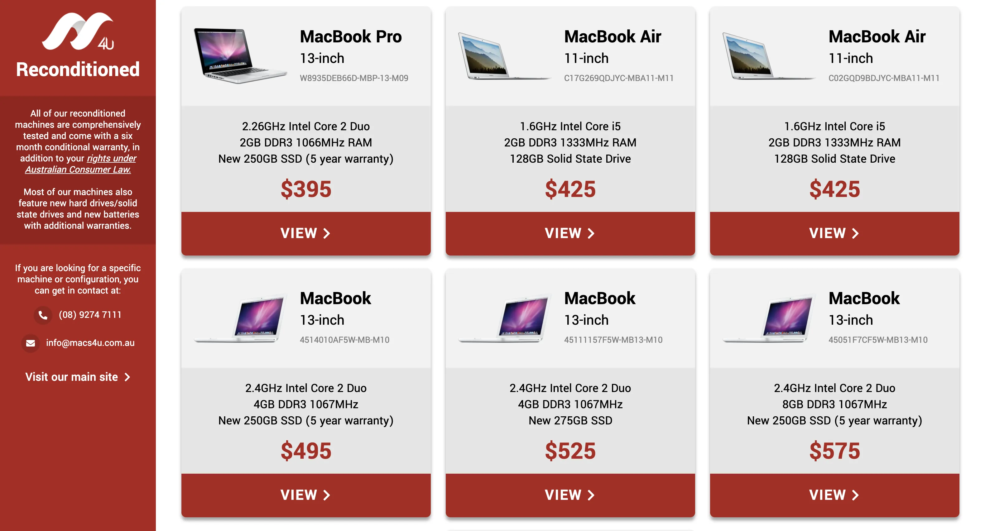 Macs4U Reconditioned screenshot 1